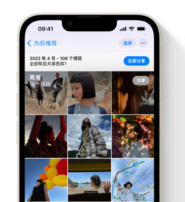 柳河苹果维修网点分享在 iPhone 上使用共享图库 