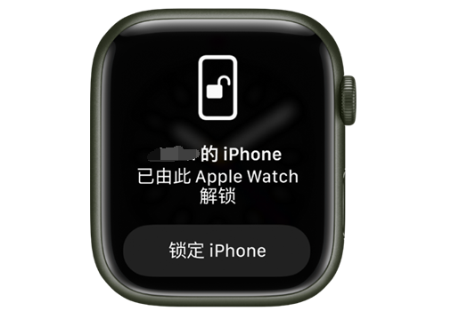 柳河苹果手机维修分享用 AppleWatch 解锁配备面容 ID 的 iPhone方法 