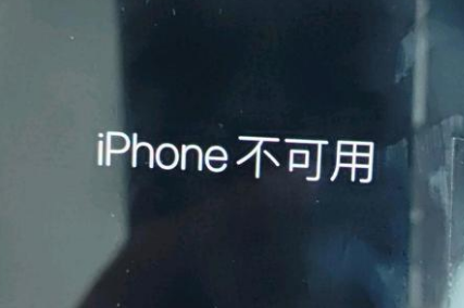 柳河苹果服务网点分享锁屏界面显示“iPhone 不可用”如何解决 