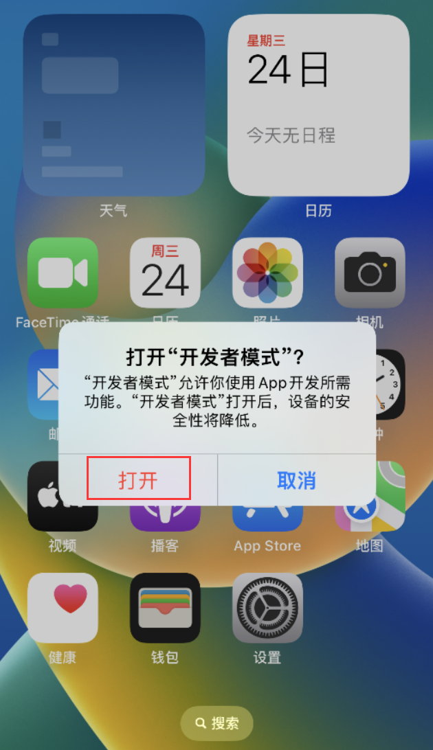 柳河苹果手机维修分享如何打开开发者模式 